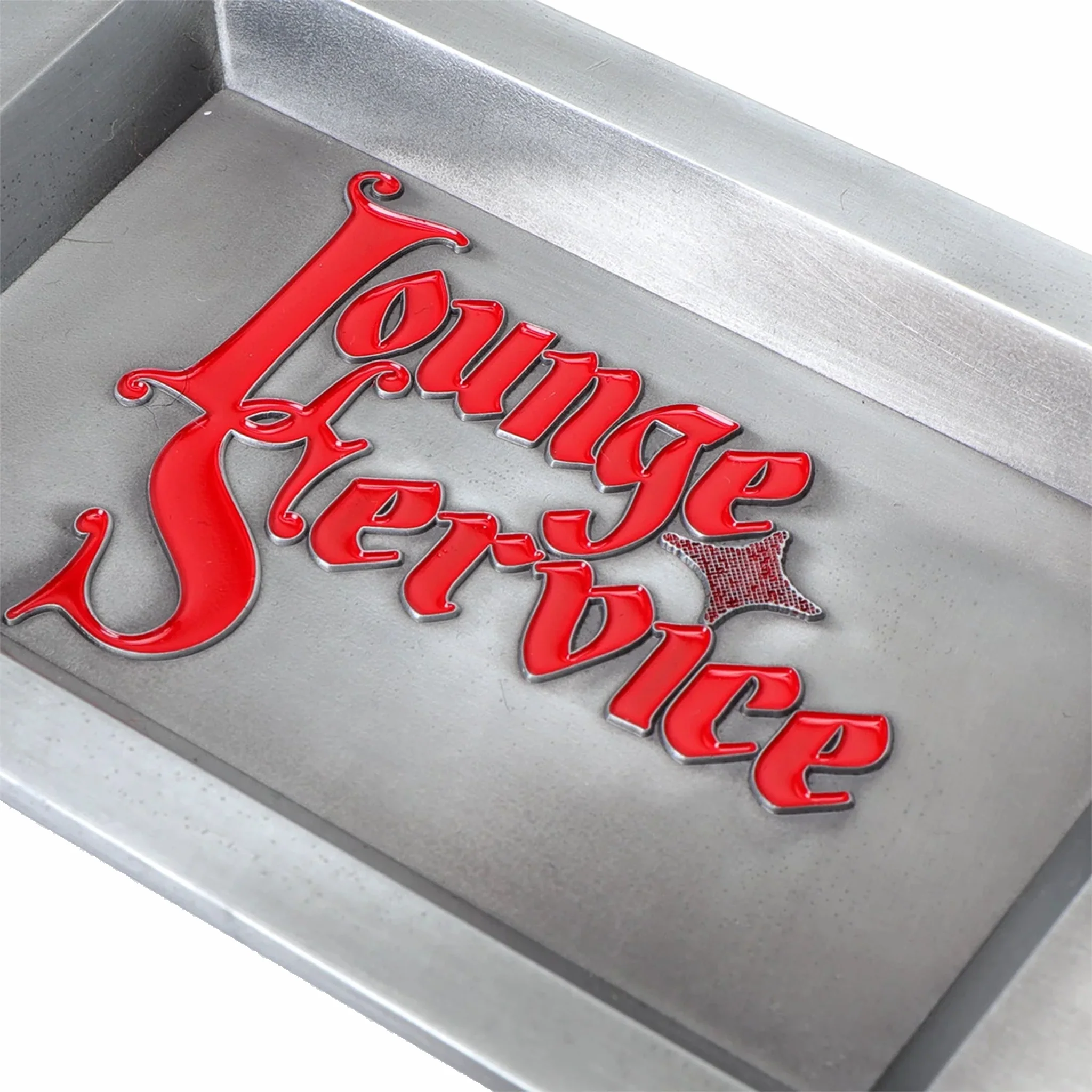 Pass~Port Lounge Service Coin Tray (Antique Silver) - Image 3