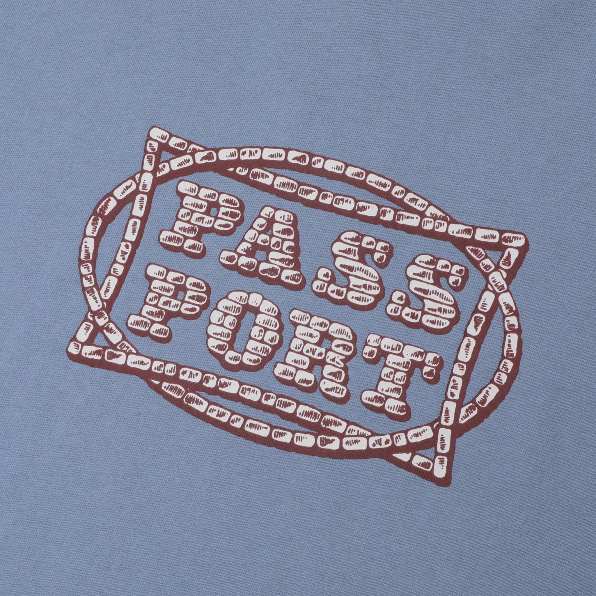 Pass~Port Stone Circle Tee (Washed Out Blue) - Image 2