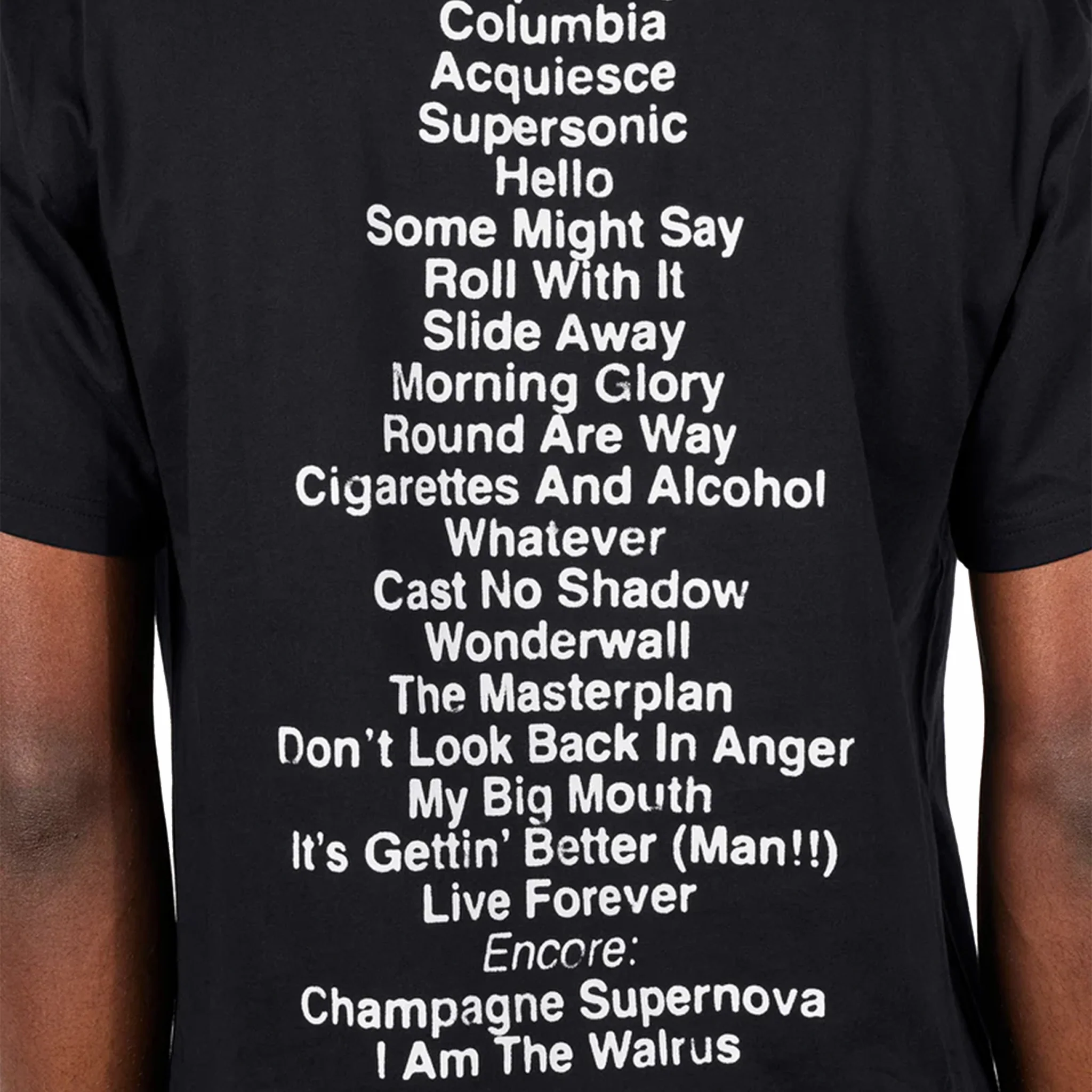 Pleasures x Oasis All Access T-Shirt (Black) - Image 4