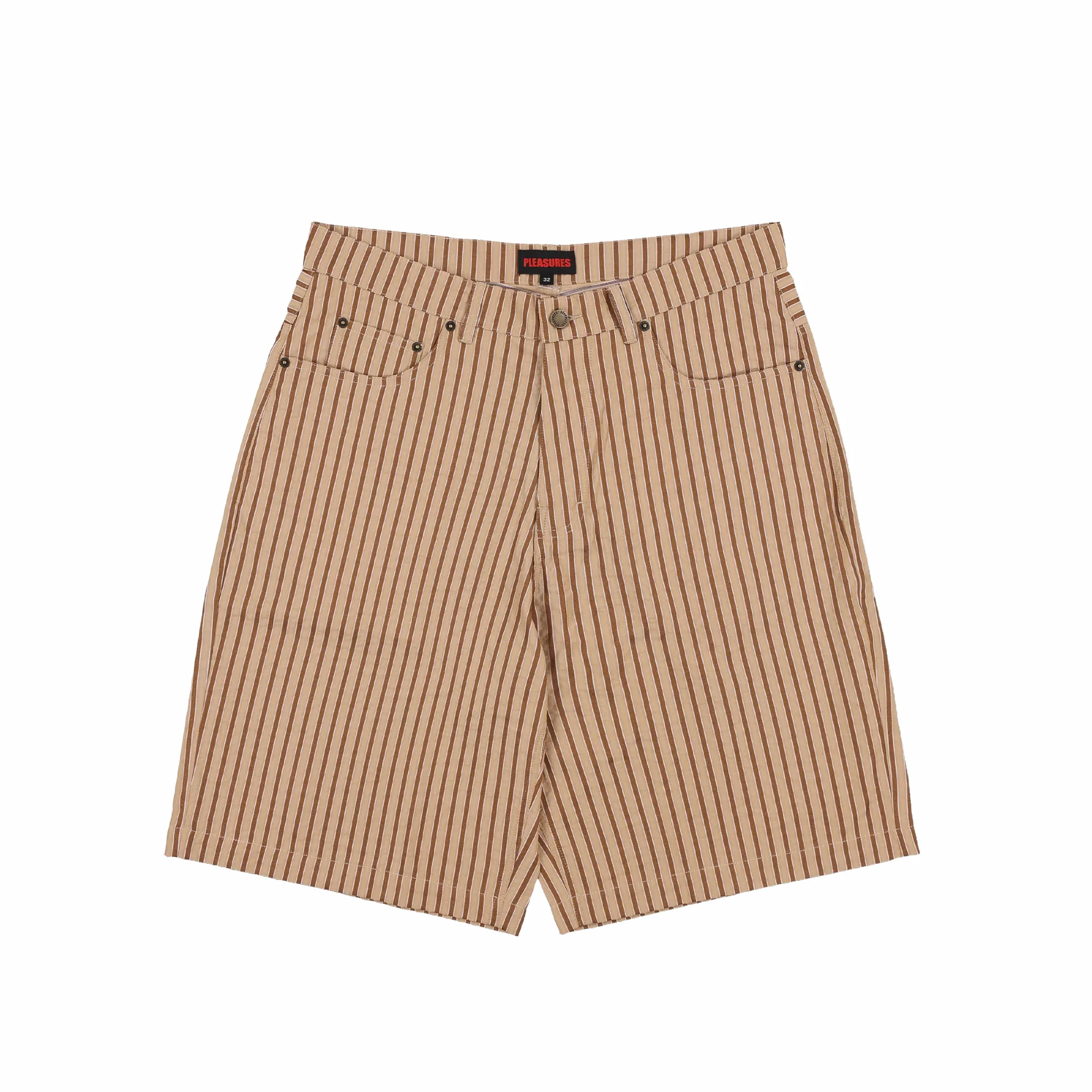 Pleasures Cat Mirror Shorts (Beige)