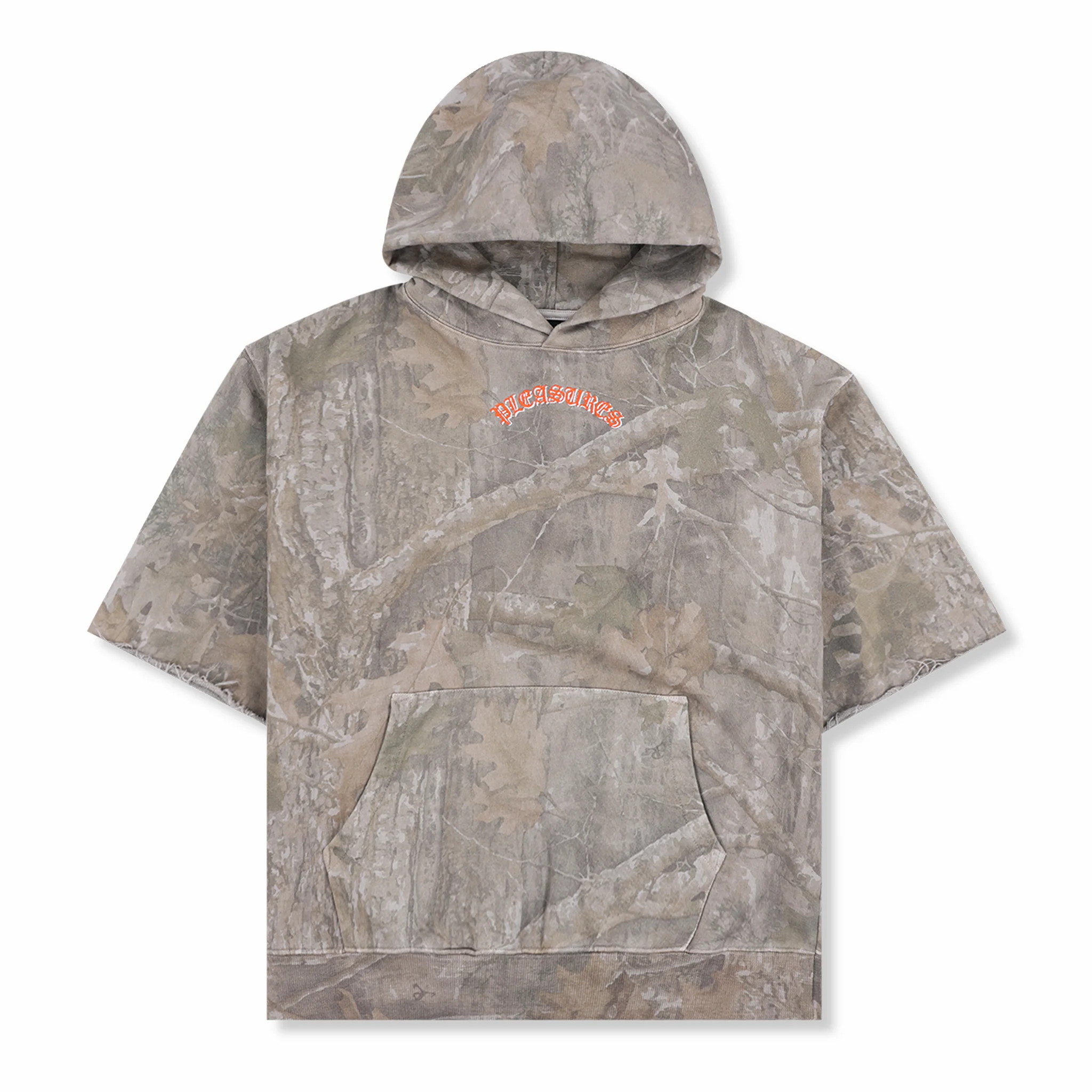 Pleasures Cut Off Hoodie (Camo)