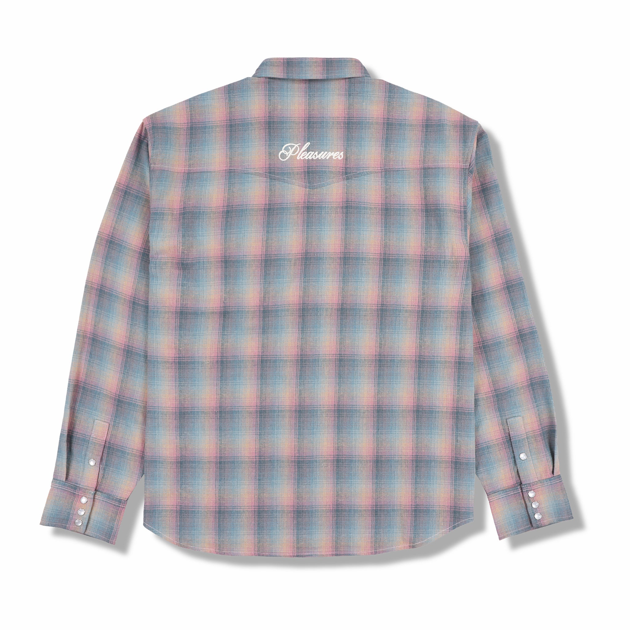 Pleasures Sender Western Button Up Shirt (Pink) - Image 2