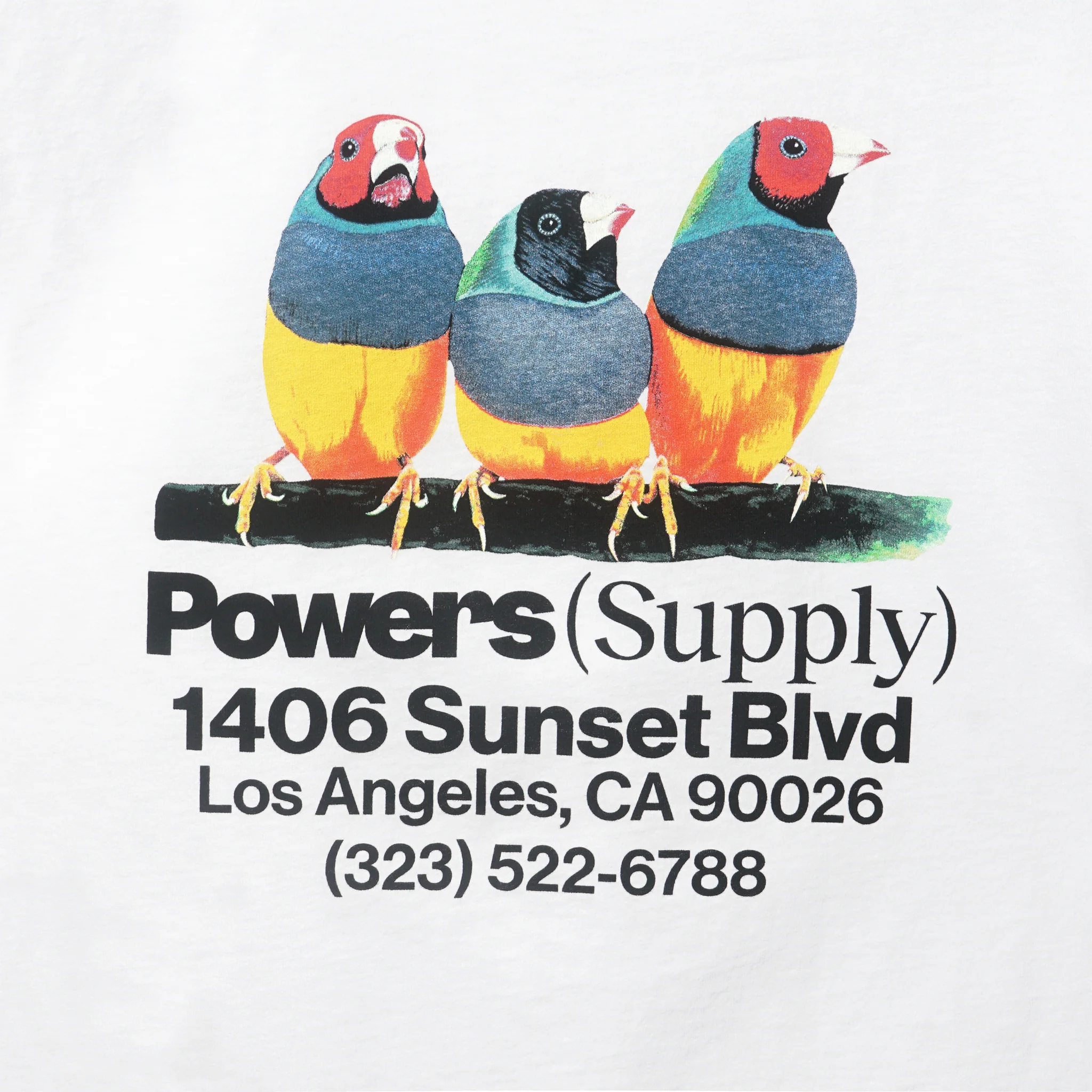 Powers Supply Birds Tee (White) - Image 3
