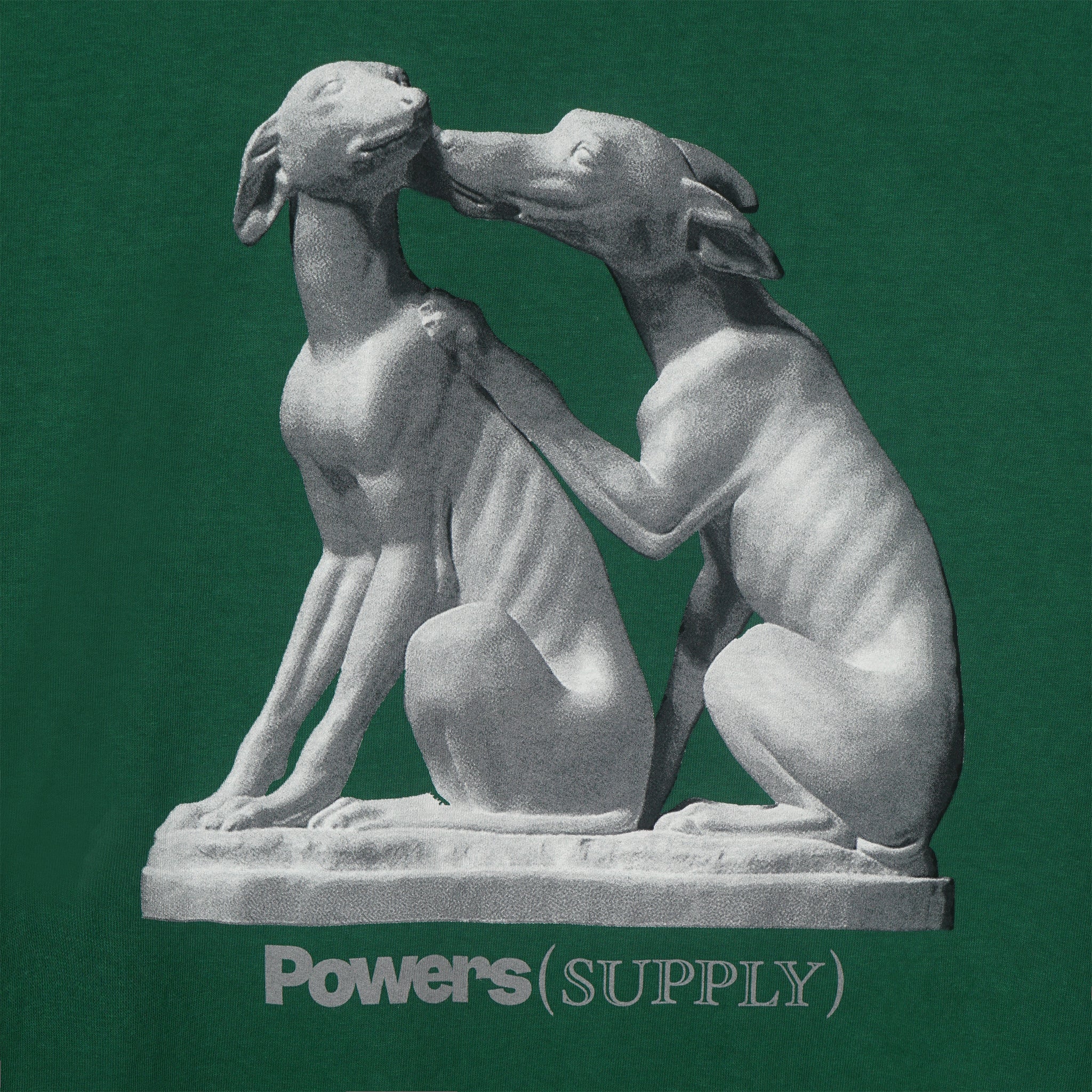 Powers Supply Dog L/S Tee (Dark Green) - Image 3