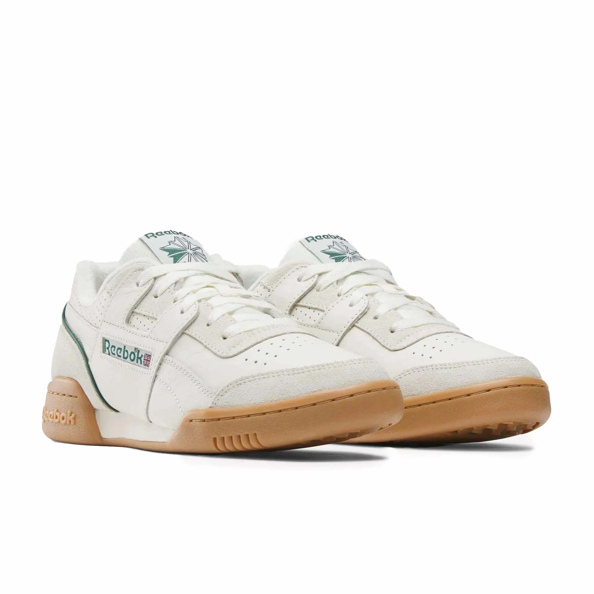 Reebok Men's Workout Plus (Chalk/Green/Grey 2) - Image 2