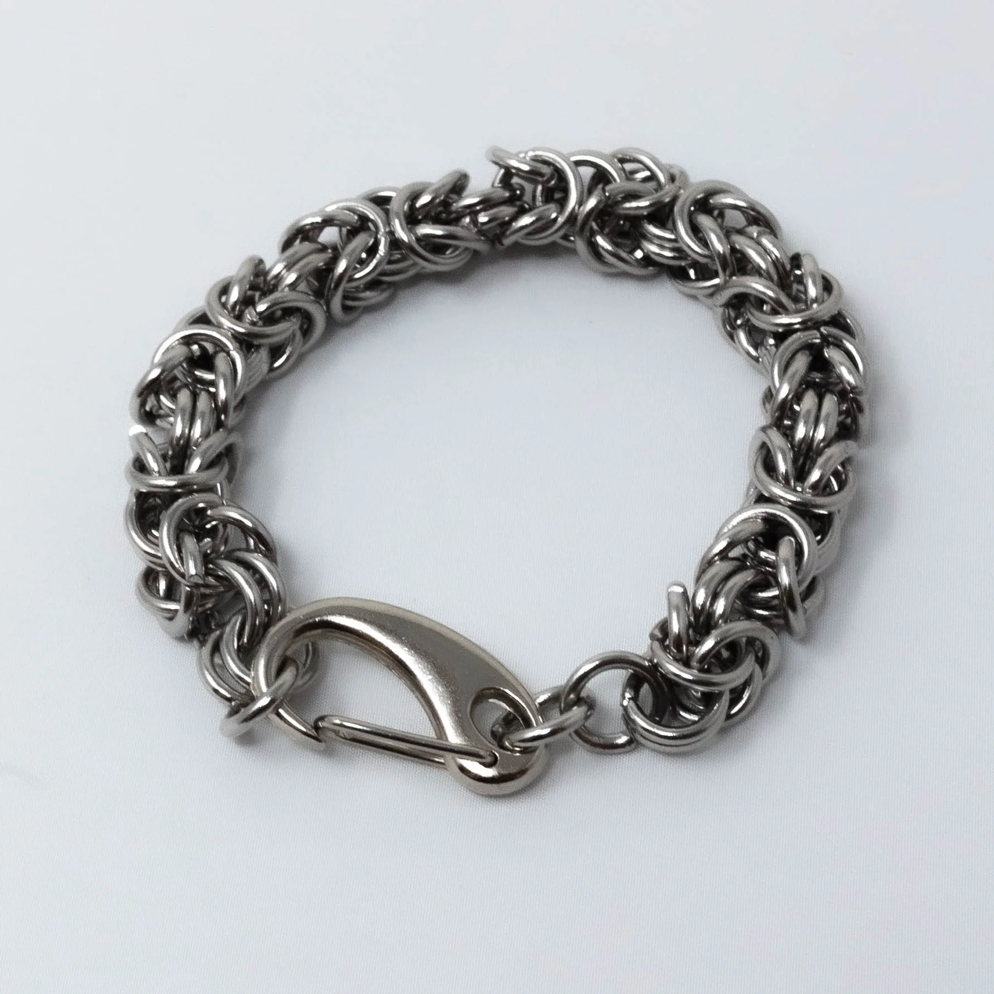 Sarah Troy Chunky Chrome 8" Bracelet - Image 2