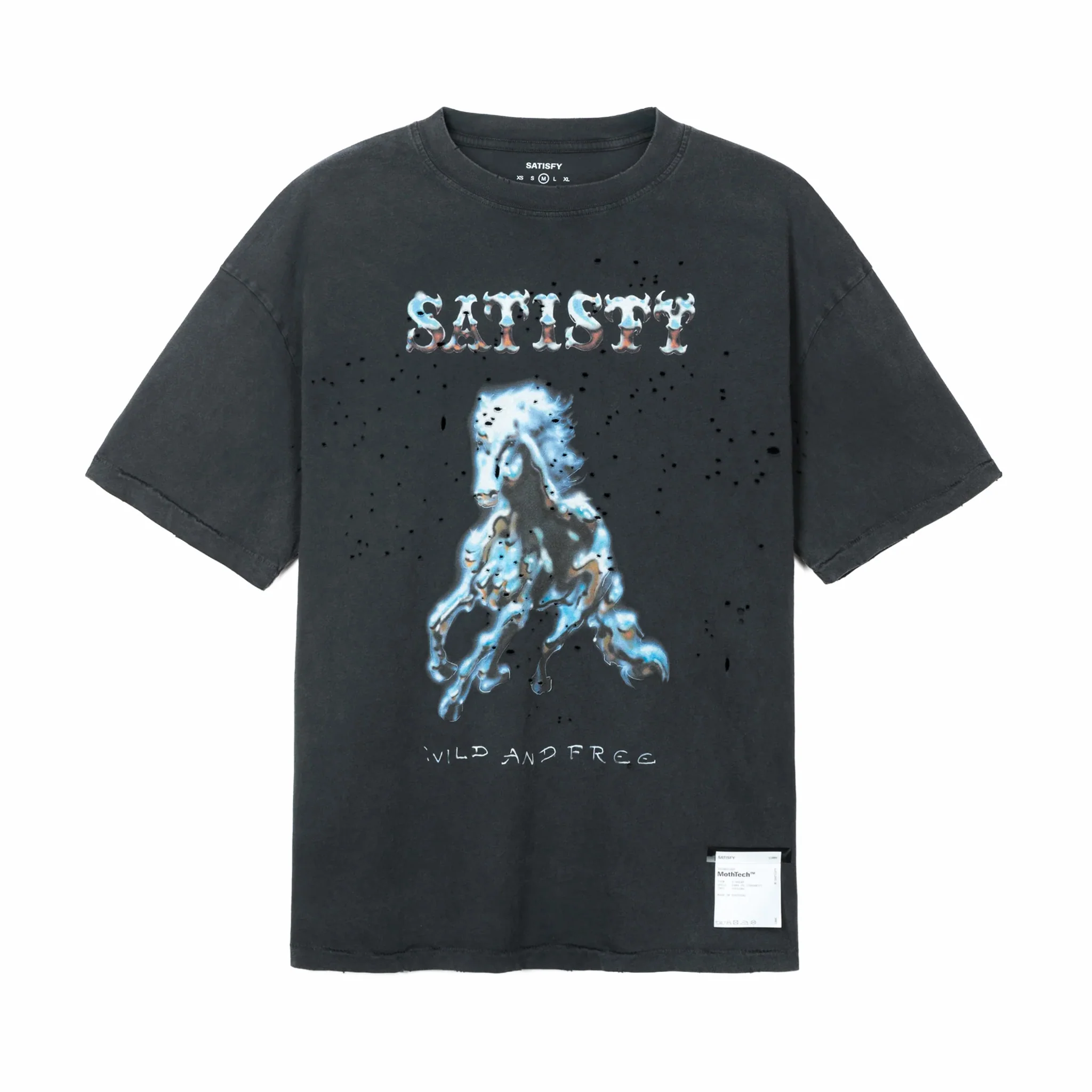 Satisfy Men's MothTech T-shirt 11006-00A16 (Aged Black)