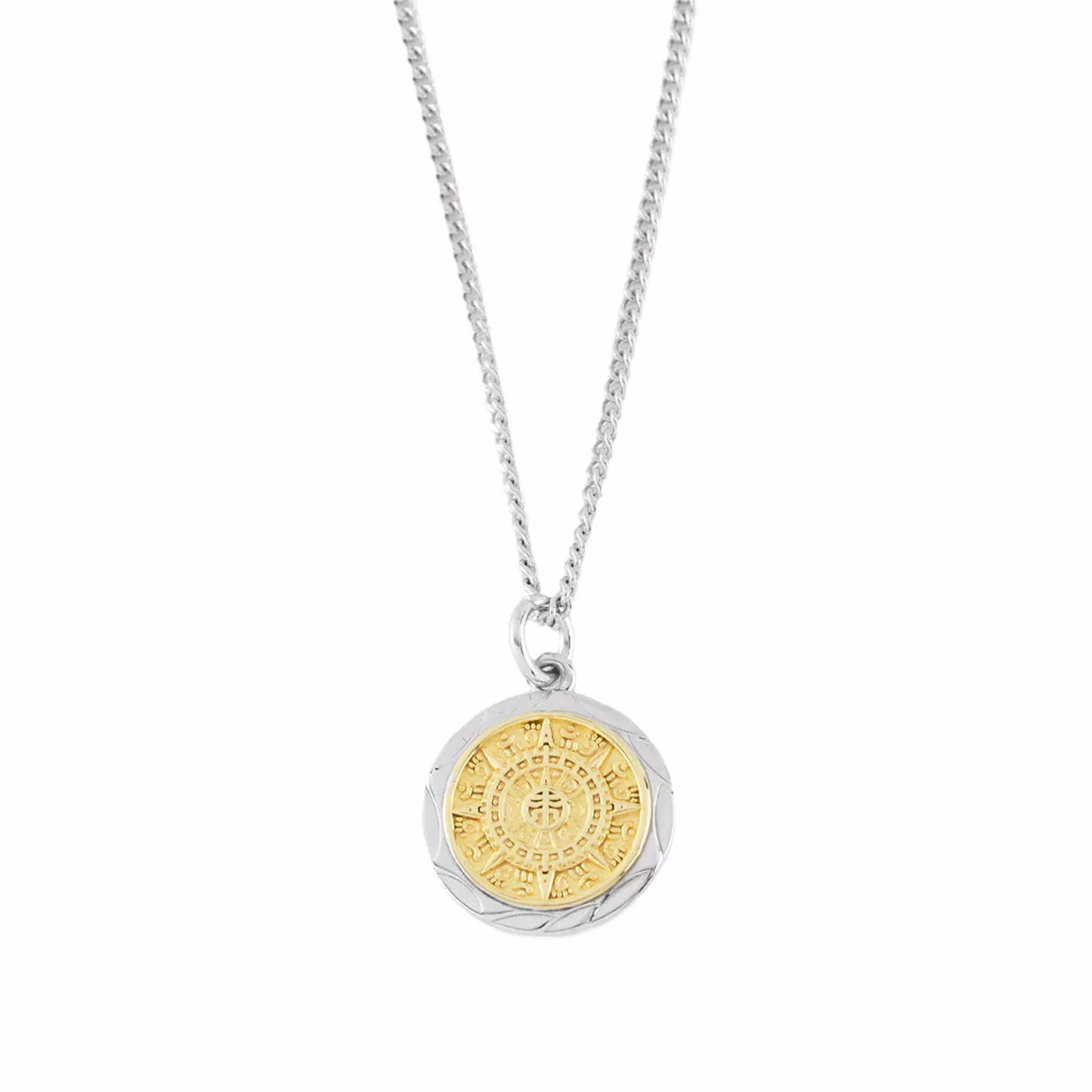 Serge DeNimes Silver Compass Necklace (Silver)
