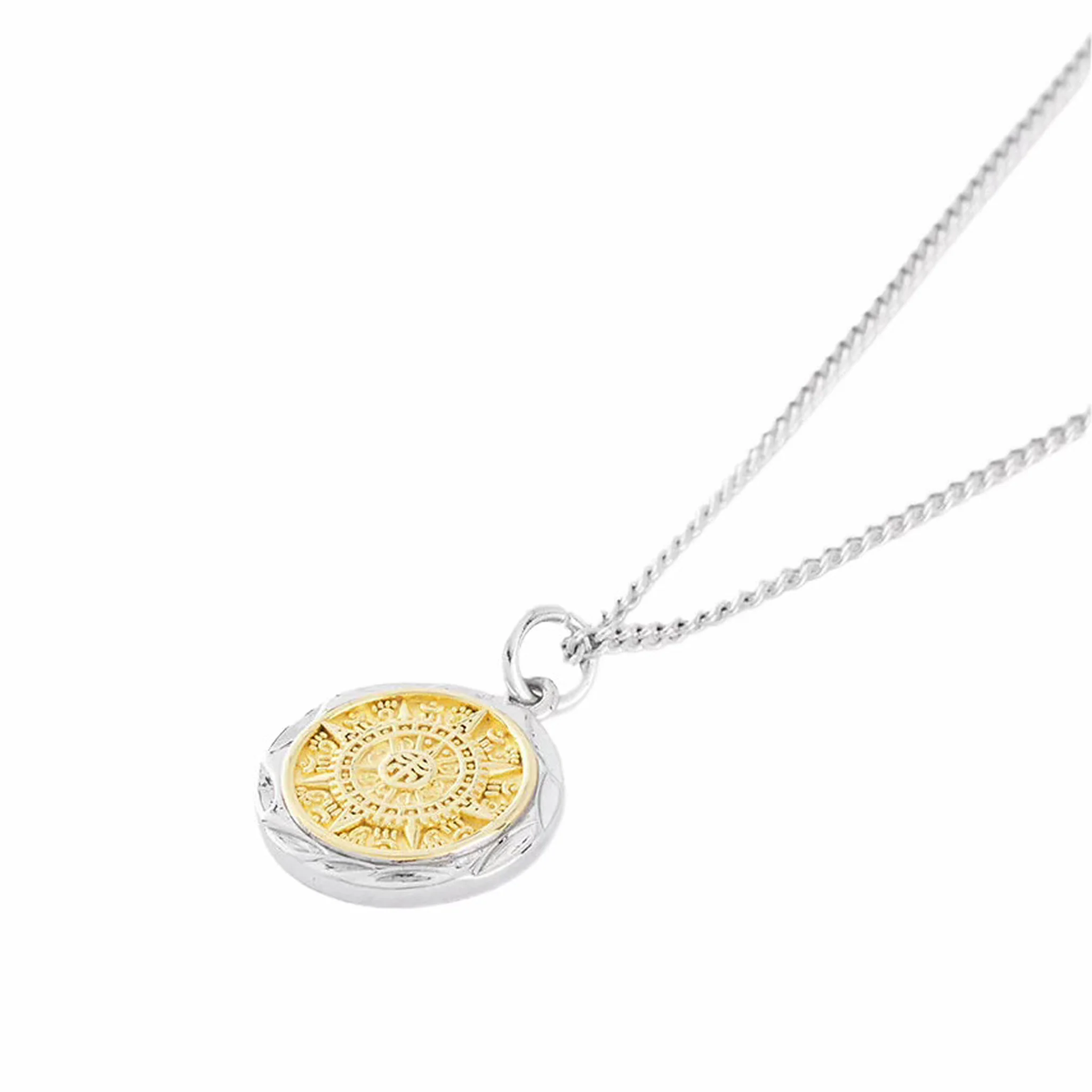 Serge DeNimes Silver Compass Necklace (Silver) - Image 2