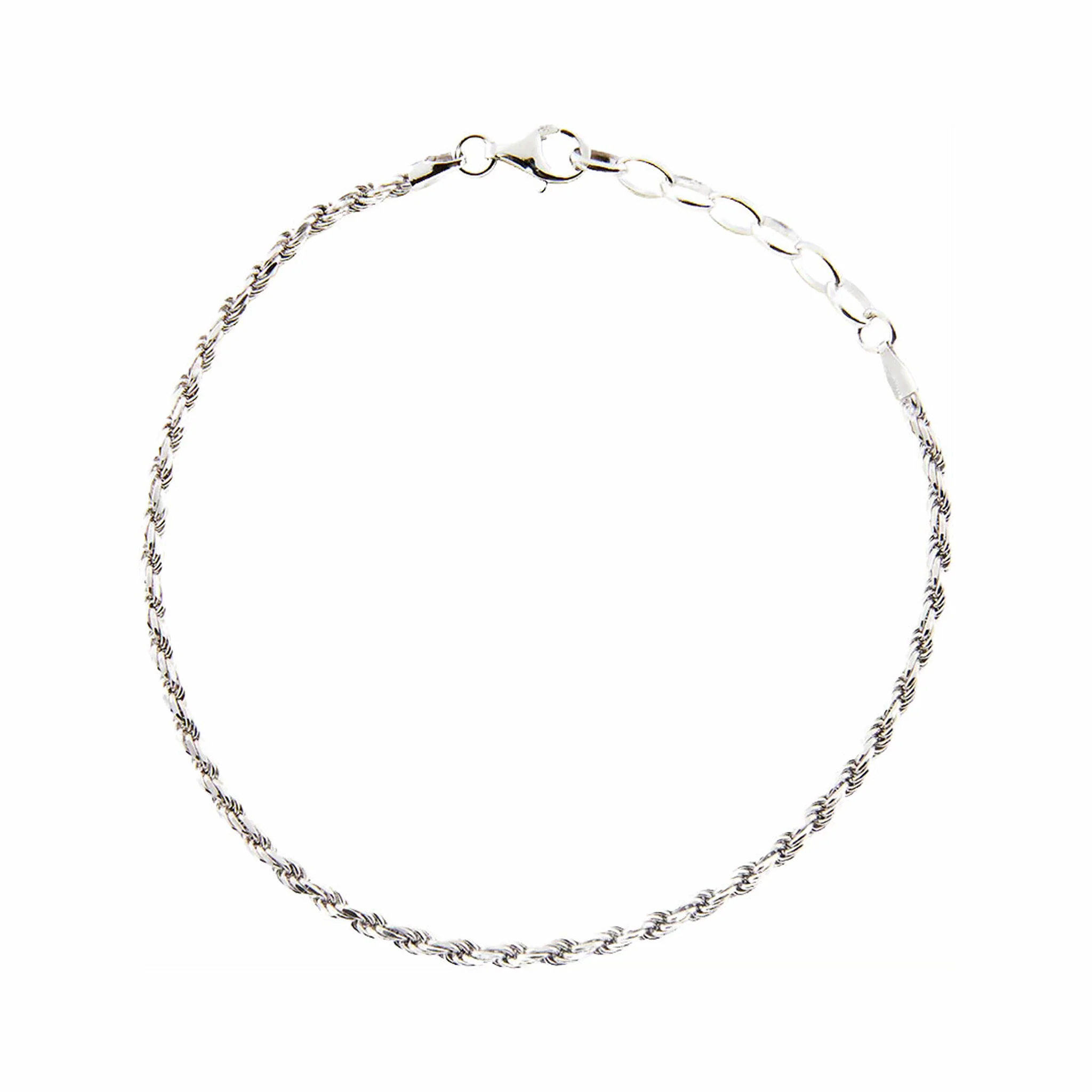 Serge DeNimes Silver Rope Bracelet (Silver) - Image 2