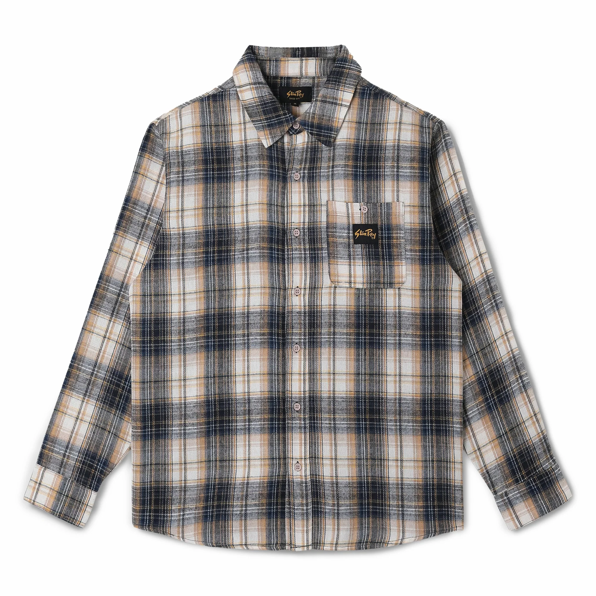Stan Ray Flannel Plaid Shirt (Navy)