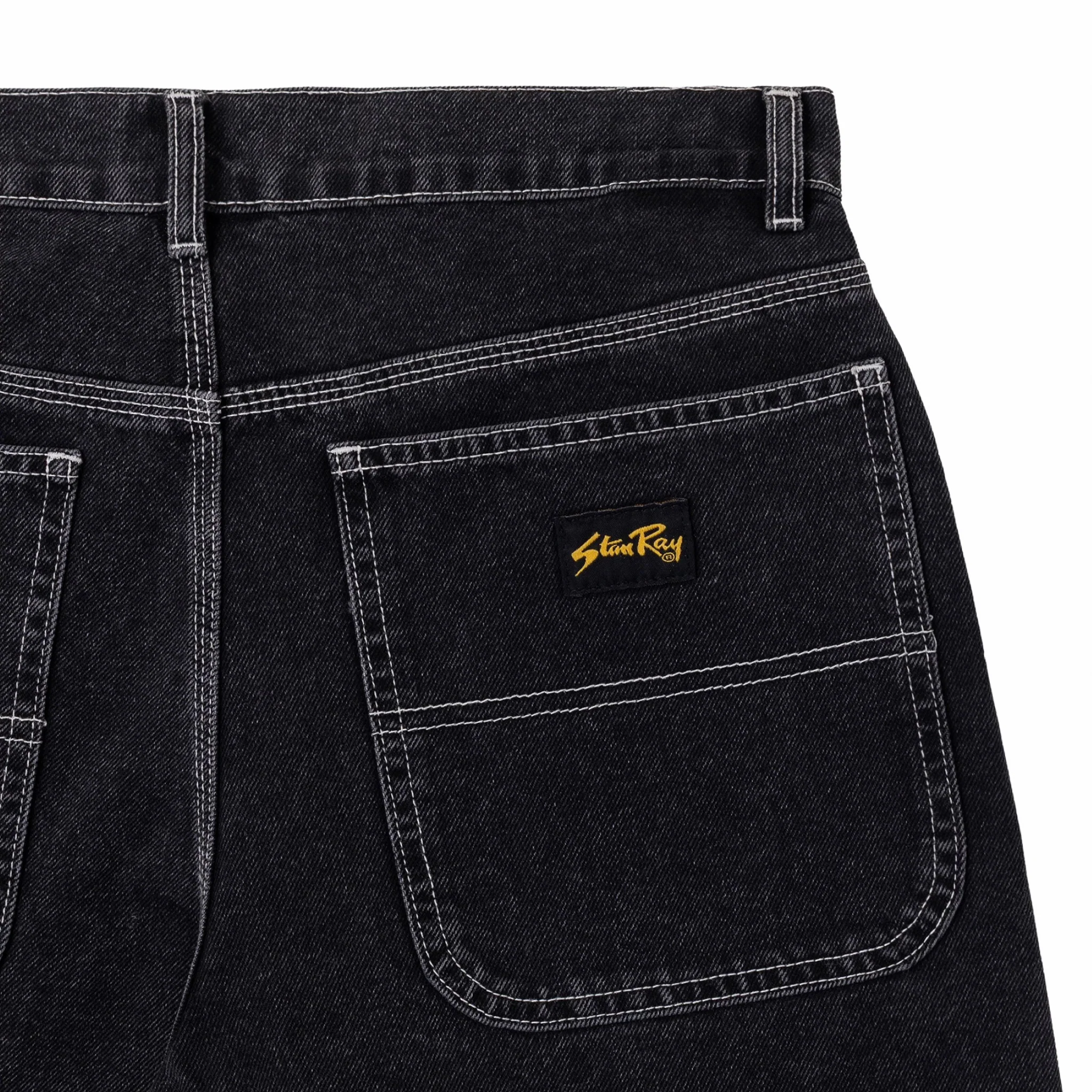 Stan Ray Wide 5 Short (Washed Black Denim) - Image 4