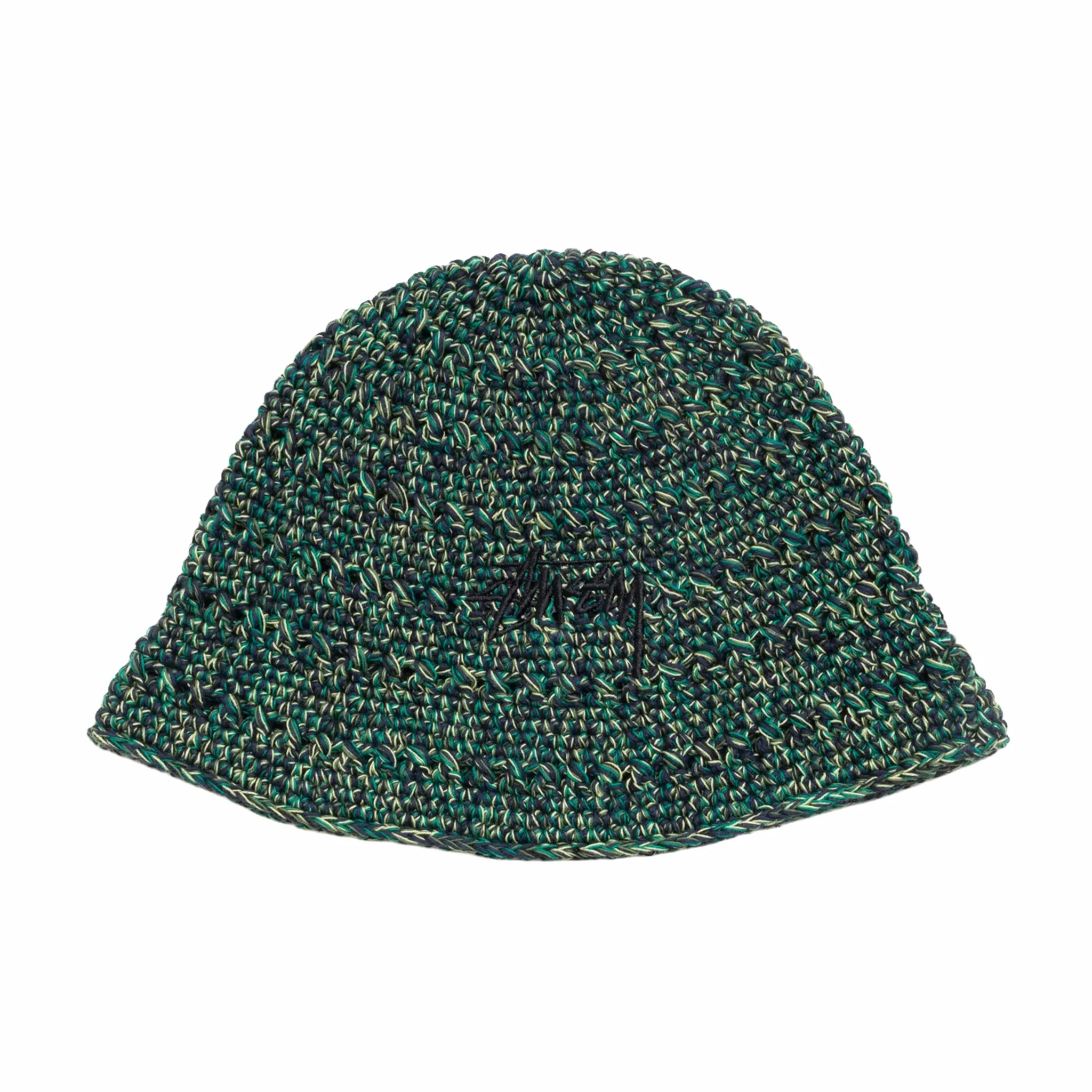 Stüssy Hemp Stock Knit Bucket Hat (Multi Green)