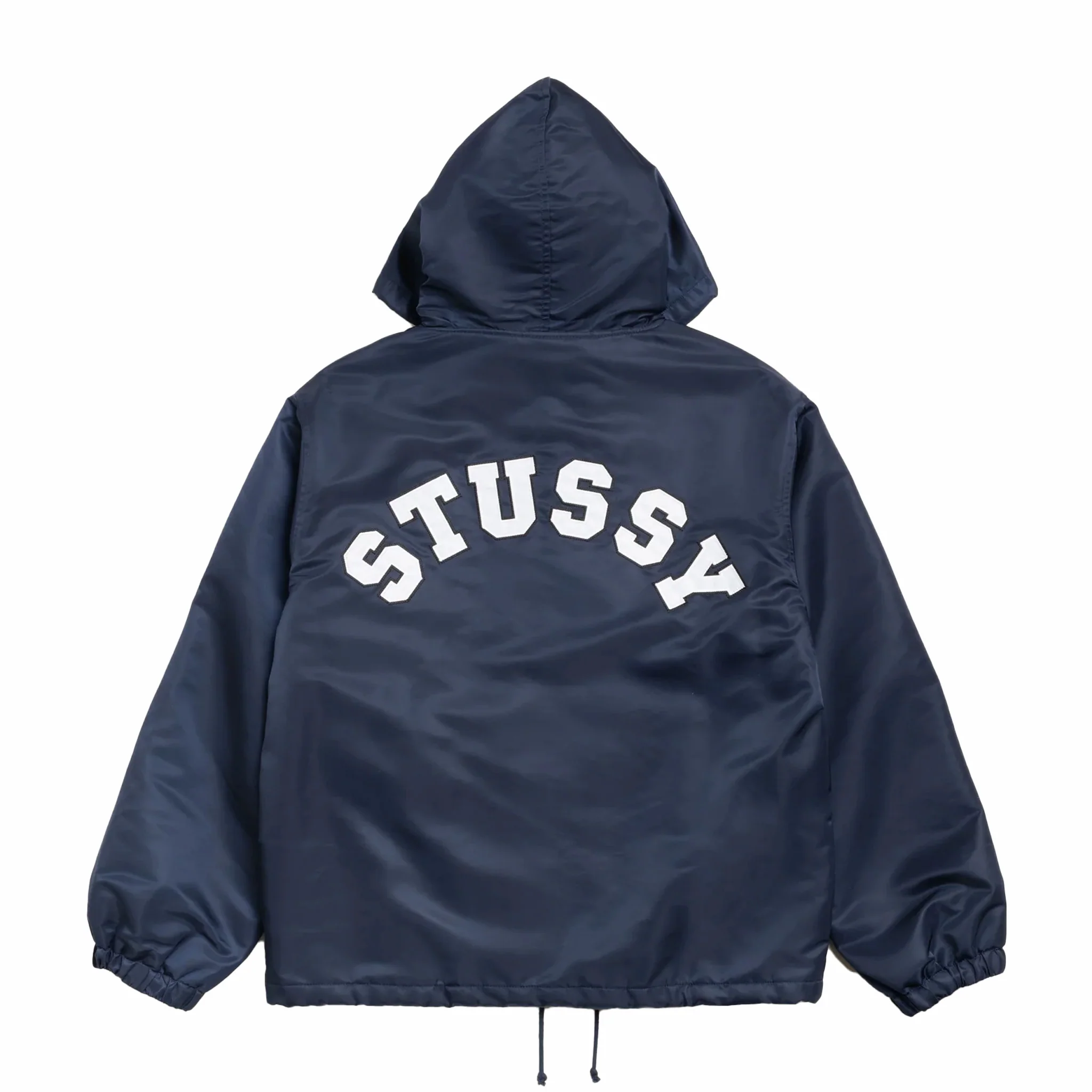 Stüssy Hooded Coaches Jacket (Navy) - Image 2