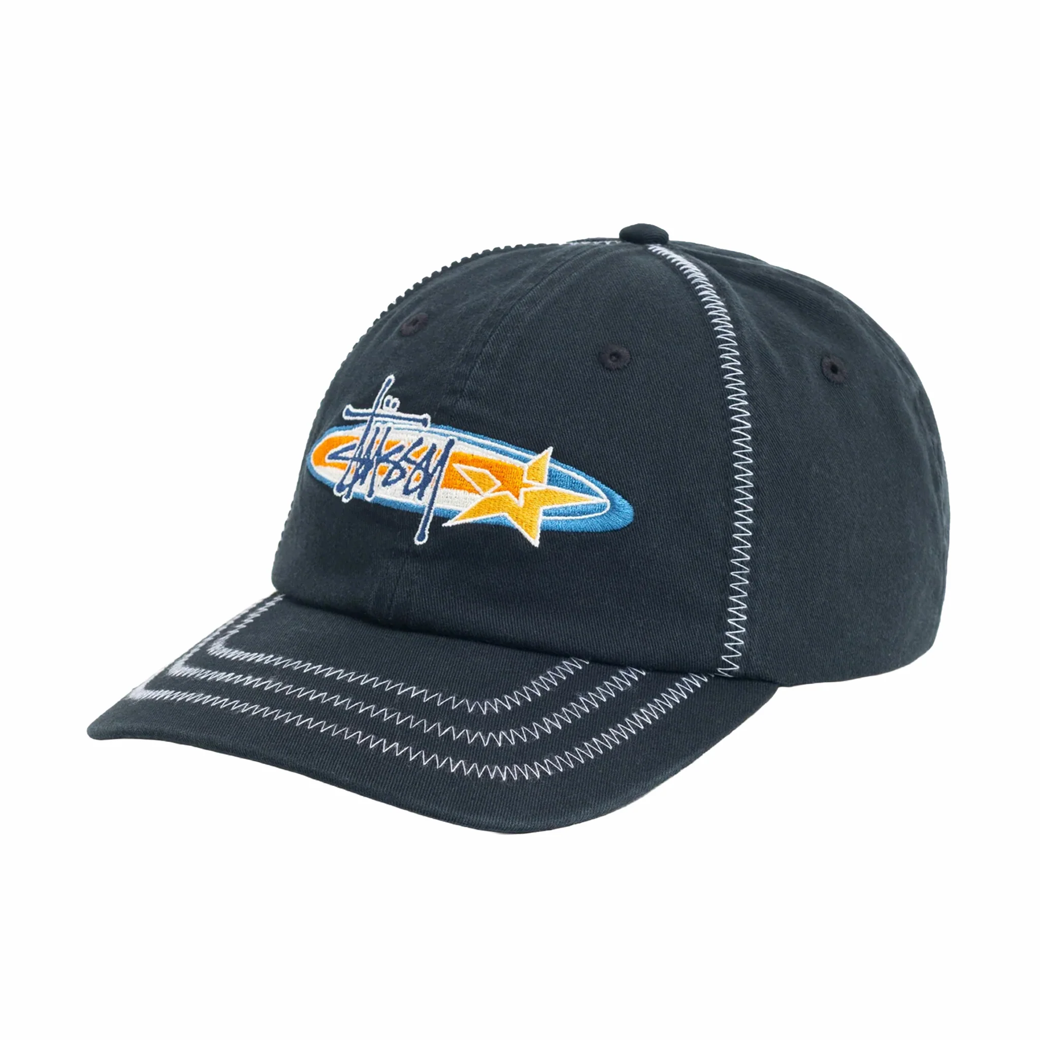 Stüssy Oval Star Cap (Black) - Image 2