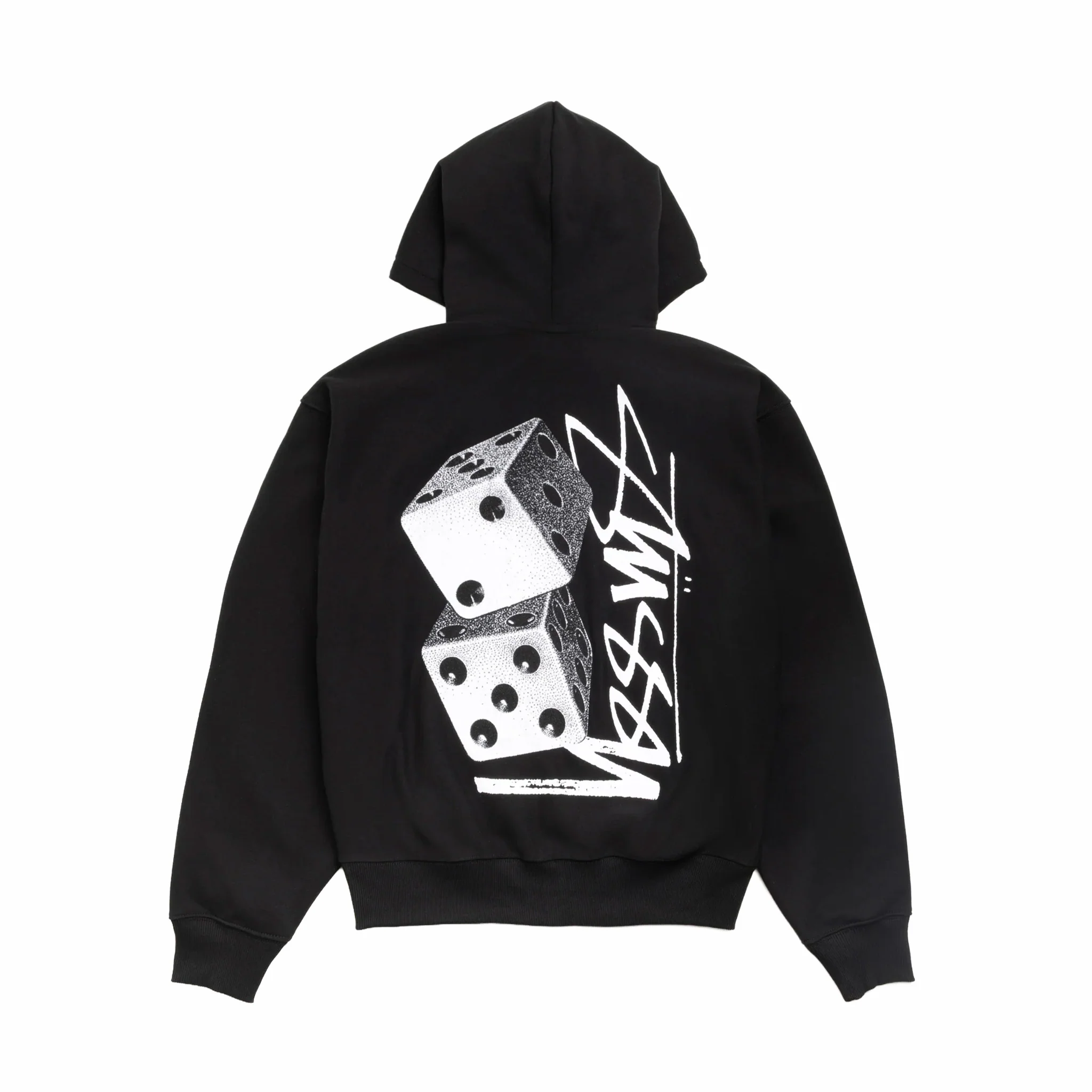 Stüssy Tall Dice Zip Hoodie (Black) - Image 2